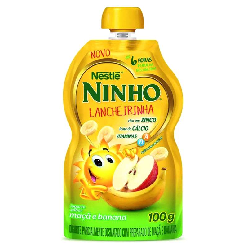 Iogurte Ninho  Maca e Banana Nestle Pouch 100g 
